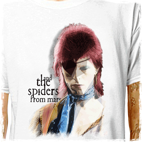T-Shirt: DAVID BOWIE - ZIGGY STARDUST and the SPIDERS FROM MARS ( ) LazyCarrot