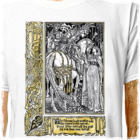 T-Shirt: Edmund Spenser - King Arthur and Knights of The Round Table - LazyCarrot