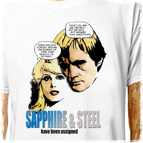T-Shirt: Sapphire & Steel - Have Been Assigned / LazyCarrot