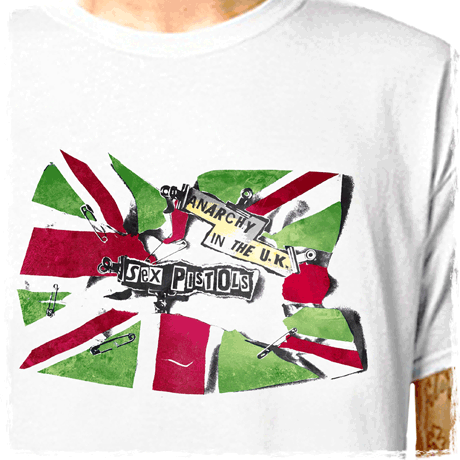 SEX PISTOLS: Anarchy In The Uk - Mens & Womens T-Shirts in 100% Cotton