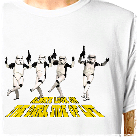 STAR WARS movie T-SHIRT - Dancing Storm Troopers - Monty Python