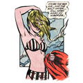 Pop Art Bikini Beach Girl - boho t-shirt