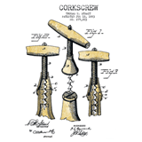 corkscrew patent registration t-shirt