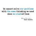 albert einstein problems - funny quote tshirt