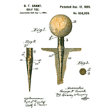 golf tee patent application tshirt