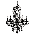 shabby chic chandelier - boho tshirt