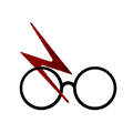 Harry Potter eye glasses lightning scar