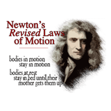 sir isaac newton laws of motion - funny science 