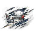 hawker hunter - retro poster tshirt