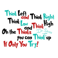 Dr Seuss - think left think right