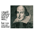 William Shakespeare funny insult duel of wits