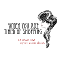 shoe shopping - art deco girls tshirt