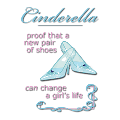 cinderella  - funny girls shoes tshirt